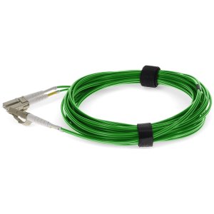 2m LC (Male) to LC (Male) Green OM4 Duplex Fiber OFNR (Riser-Rated) TAA Compliant Fiber Patch Cable