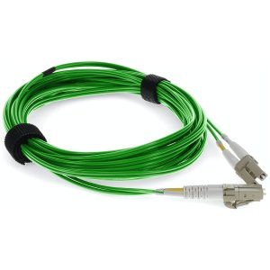 2m LC (Male) to LC (Male) Green OM4 Duplex Fiber OFNR (Riser-Rated) TAA Compliant Fiber Patch Cable