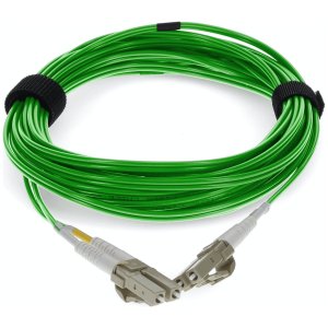 2m LC (Male) to LC (Male) Green OM4 Duplex Fiber OFNR (Riser-Rated) TAA Compliant Fiber Patch Cable