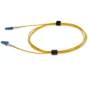 4ft LC (Male) to LC (Male) Yellow OS2 Simplex Fiber OFNR (Riser-Rated) Patch Cable with 2mm Per Strand OD