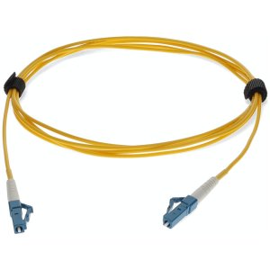 4ft LC (Male) to LC (Male) Yellow OS2 Simplex Fiber OFNR (Riser-Rated) Patch Cable with 2mm Per Strand OD