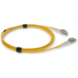 5m LC (Male) to LC (Male) Yellow OM4 Duplex Fiber OFNR (Riser-Rated) TAA Compliant Patch Cable