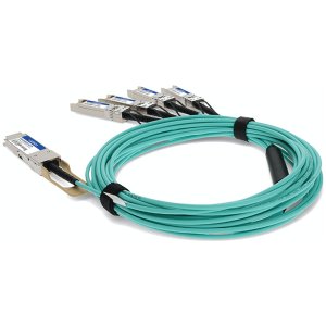 Arista Networks AOC-Q-4S-100G-7M to Cisco SFP-25G-AOC7M Compatible TAA Compliant 100GBase-AOC QSFP28 to 4xSFP28 Active Optical Cable (MMF, 850nm, 7m)