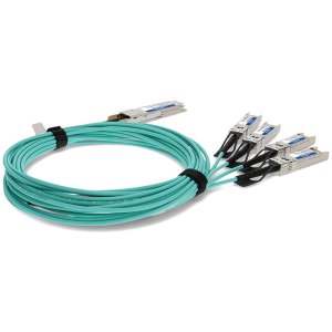 Arista Networks AOC-Q-4S-100G-7M to Cisco SFP-25G-AOC7M Compatible TAA Compliant 100GBase-AOC QSFP28 to 4xSFP28 Active Optical Cable (MMF, 850nm, 7m)