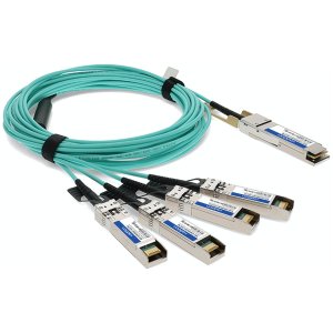 Arista Networks AOC-Q-4S-100G-7M to Cisco SFP-25G-AOC7M Compatible TAA Compliant 100GBase-AOC QSFP28 to 4xSFP28 Active Optical Cable (MMF, 850nm, 7m)