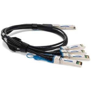 Arista Networks CAB-Q-4S-100G-3M to Mellanox MCP2M00-A003 Compatible TAA Compliant 100GBase-CU QSFP28 to 4xSFP28 Direct Attach Cable (Passive Twinax, 3m)