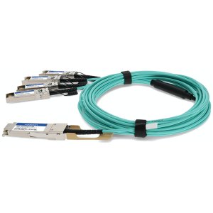 Juniper Networks JNP-100G-AOCBO-7M to Cisco SFP-25G-AOC7M Compatible TAA Compliant 100GBase-AOC QSFP28 to 4xSFP28 Active Optical Cable (MMF, 850nm, 7m)