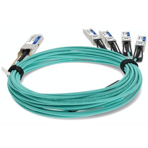 Juniper Networks JNP-100G-AOCBO-7M to Cisco SFP-25G-AOC7M Compatible TAA Compliant 100GBase-AOC QSFP28 to 4xSFP28 Active Optical Cable (MMF, 850nm, 7m)