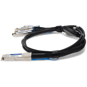 AddOn Networks ADD-Q28MUS28HPB-P1-5M InfiniBand/fibre optic cable 1.5 m QSFP28 4x SFP28 Black, Silver