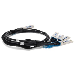 AddOn Networks ADD-Q28MUS28HPB-P1-5M InfiniBand/fibre optic cable 1.5 m QSFP28 4x SFP28 Black, Silver