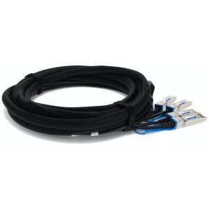 1 m, QSFP+ - 4x SFP+, CU, Passive, 40GBase, Black