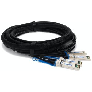 1 m, QSFP+ - 4x SFP+, CU, Passive, 40GBase, Black