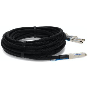 AddOn Networks ADD-QJUSDE-ADAC7M InfiniBand/fibre optic cable 7 m QSFP+ 4xSFP+ Black