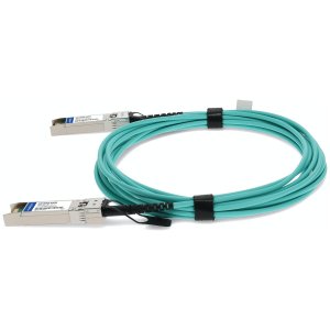 Arista Networks to QLogic Compatible TAA Compliant 10GBase-AOC SFP+ to SFP+ Direct Attach Cable (850nm, MMF, 5m)