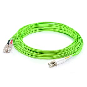 AddOn Networks ADD-SC-LC-15M5OM5 InfiniBand/fibre optic cable 15 m OFNR Green