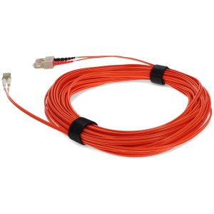 35m LC (Male) to SC (Male) Orange OM1 Duplex Fiber OFNR (Riser-Rated) Patch Cable with 2mm Per Strand OD