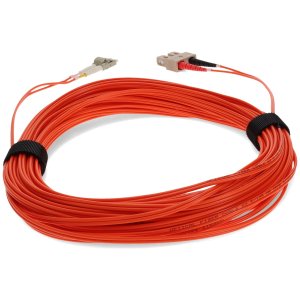 35m LC (Male) to SC (Male) Orange OM1 Duplex Fiber OFNR (Riser-Rated) Patch Cable with 2mm Per Strand OD