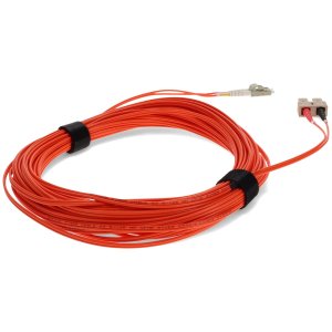 35m LC (Male) to SC (Male) Orange OM1 Duplex Fiber OFNR (Riser-Rated) Patch Cable with 2mm Per Strand OD