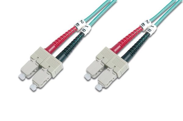 AddOn Networks SC - SC, LOMM, OM4, 2m InfiniBand/fibre optic cable OFC Turquoise