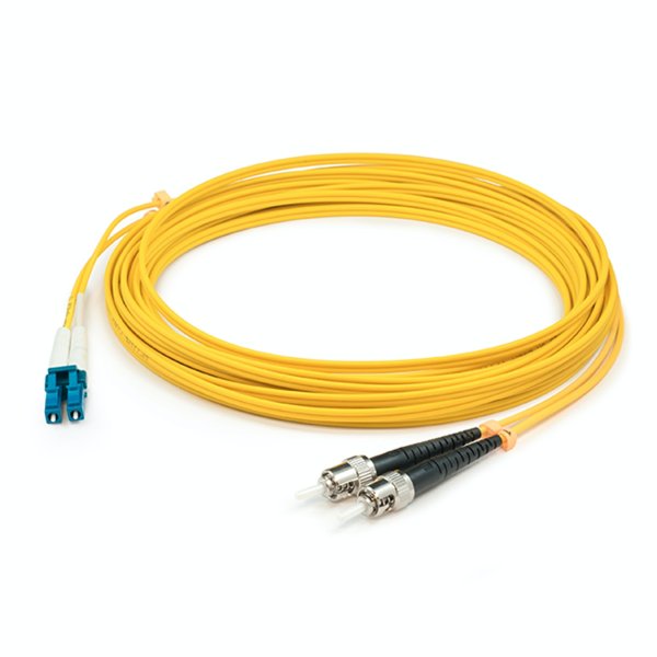 AddOn Networks ADD-ST-LC-0-5M9SMF InfiniBand/fibre optic cable 0.5 m 2x LC 2x ST OFNR Yellow