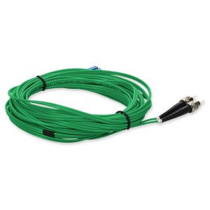 2m LC (Male) to ST (Male) Green OS2 Duplex Fiber OFNR (Riser-Rated) Patch Cable