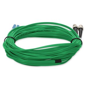 2m LC (Male) to ST (Male) Green OS2 Duplex Fiber OFNR (Riser-Rated) TAA Compliant Fiber Patch Cable