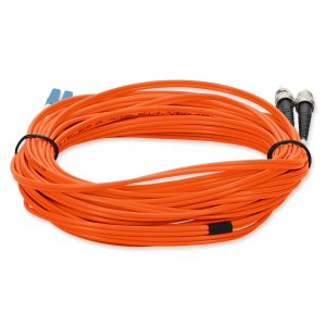 2m ST (Male) to ST (Male) Orange OS2 Duplex Fiber OFNR (Riser-Rated) Patch Cable