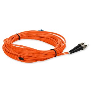 2m ST (Male) to ST (Male) Orange OS2 Duplex Fiber OFNR (Riser-Rated) Patch Cable