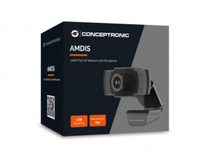 Conceptronic AMDIS 1080P Full HD Webcam with Microphone