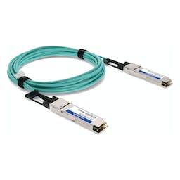 AddOn Networks AOC-Q-Q-40G-9M-AO InfiniBand/fibre optic cable QSFP+ Aqua colour, Silver