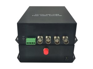 LevelOne 4-Channel BNC over Fiber Optic Extender Kit, 20km