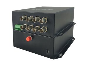 LevelOne 8-Channel BNC over Fiber Optic Extender Kit, 20km