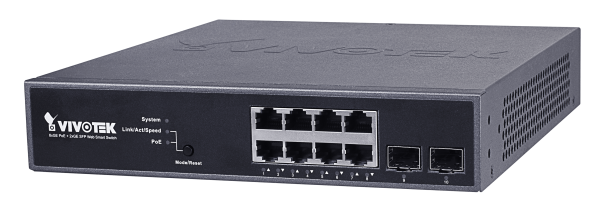 VIVOTEK AW-GEV-104B-130 network switch Managed Gigabit Ethernet (10/100/1000) Power over Ethernet (PoE) 1U Black