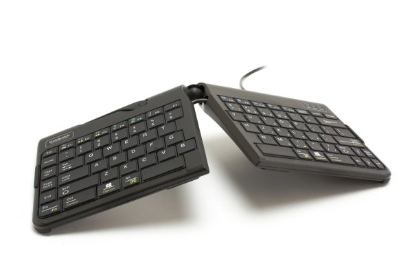 BakkerElkhuizen Goldtouch Travel Go2 Wired keyboard USB QWERTY UK English Black