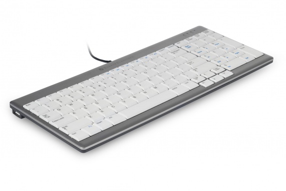 BakkerElkhuizen UltraBoard 960 keyboard Office USB AZERTY Belgian Light grey, White