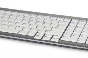 BakkerElkhuizen UltraBoard 960 keyboard Office USB AZERTY Belgian Light grey, White