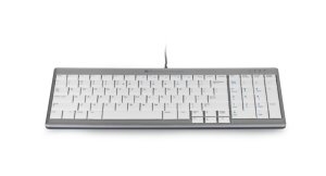 BakkerElkhuizen UltraBoard 960 keyboard Office USB AZERTY French Light grey, White