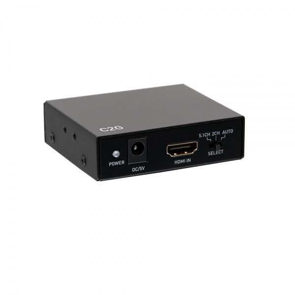 C2G HDMI Audio Extractor with TOSLINK, SPDIF and 3.5mm - 4K 60Hz