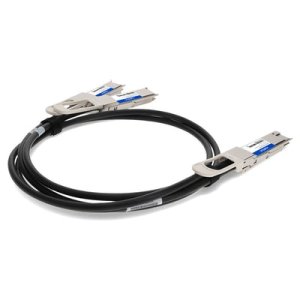 AddOn Networks CAB-D-2Q-200G-1M-AO InfiniBand/fibre optic cable 2xQSFP28 QSFP-DD Black, Silver