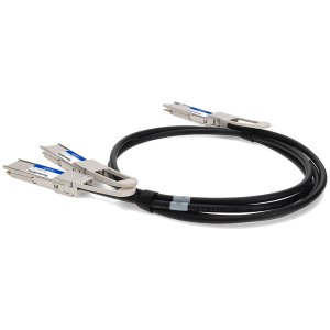 AddOn Networks CAB-D-2Q-200G-2M-AO InfiniBand/fibre optic cable QSFP-DD 2x QSFP28 Black, Metallic