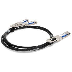 AddOn Networks CAB-D-2Q-200G-2M-AO InfiniBand/fibre optic cable QSFP-DD 2x QSFP28 Black, Metallic