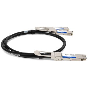 AddOn Networks CAB-D-2Q-200G-2M-AO InfiniBand/fibre optic cable QSFP-DD 2x QSFP28 Black, Metallic