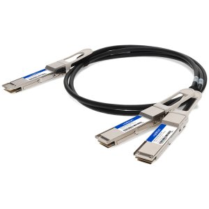 AddOn Networks CAB-D-2Q-200G2-5M-AO InfiniBand/fibre optic cable 2.5 m QSFP-DD 2x QSFP28 Black, Metallic