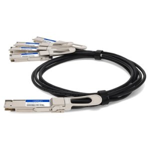 AddOn Networks CAB-D-4Q-200G-1M-AO InfiniBand/fibre optic cable 4xQSFP28 QSFP-DD Black, Silver