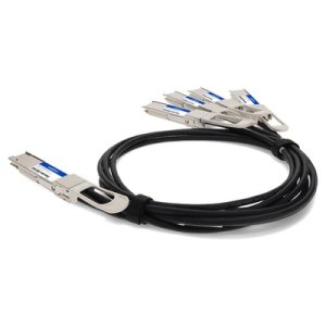 AddOn Networks CAB-D-4Q-200G-1M-AO InfiniBand/fibre optic cable 4xQSFP28 QSFP-DD Black, Silver