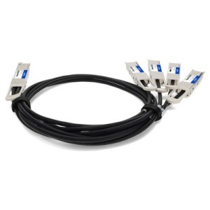 AddOn Networks CAB-D-4Q-200G-1M-AO InfiniBand/fibre optic cable 4xQSFP28 QSFP-DD Black, Silver