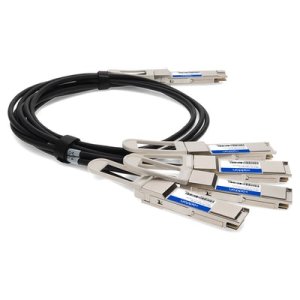 AddOn Networks CAB-D-4Q-200G-1M-AO InfiniBand/fibre optic cable 4xQSFP28 QSFP-DD Black, Silver