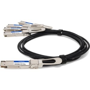 AddOn Networks CAB-D-4Q-200G-2M-AO InfiniBand/fibre optic cable 4xQSFP28 QSFP-DD Black, Silver