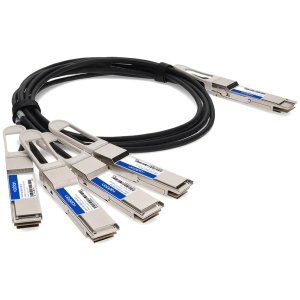 Arista Networks CAB-D-4Q-200G-2-5M Compatible TAA Compliant 200GBase-CU QSFP-DD 200G to 4xQSFP28 50G NRZ Direct Attach Cable (Passive Twinax, 2.5m)