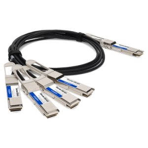 AddOn Networks CAB-D-4Q-400G-1M-AO InfiniBand/fibre optic cable 4xQSFP56 Black, Silver